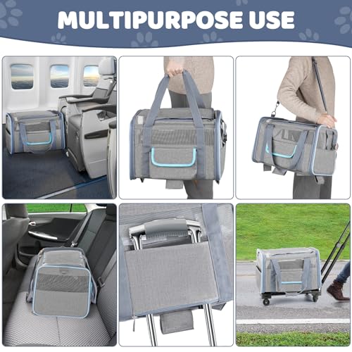 Airline Approved Soft Sided Pet Carrier with Wheels M42160