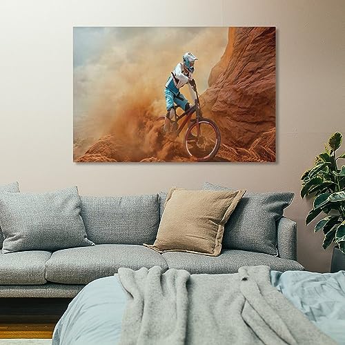 Bike Canvas Wall Art Cyclocross Posters Extreme Sport Canvas Painting D468312