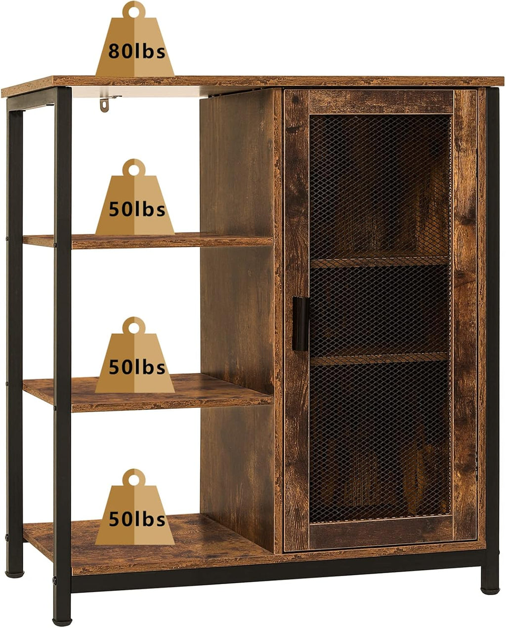 Storage Cabinet with Shelves and Door X4595