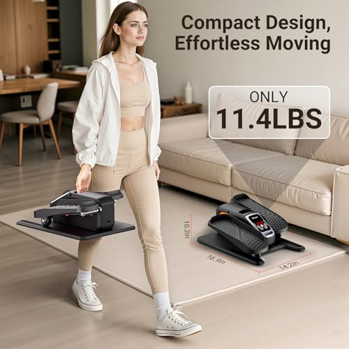 Under Desk Electric Elliptical with 12 Adjustable Speeds T80325