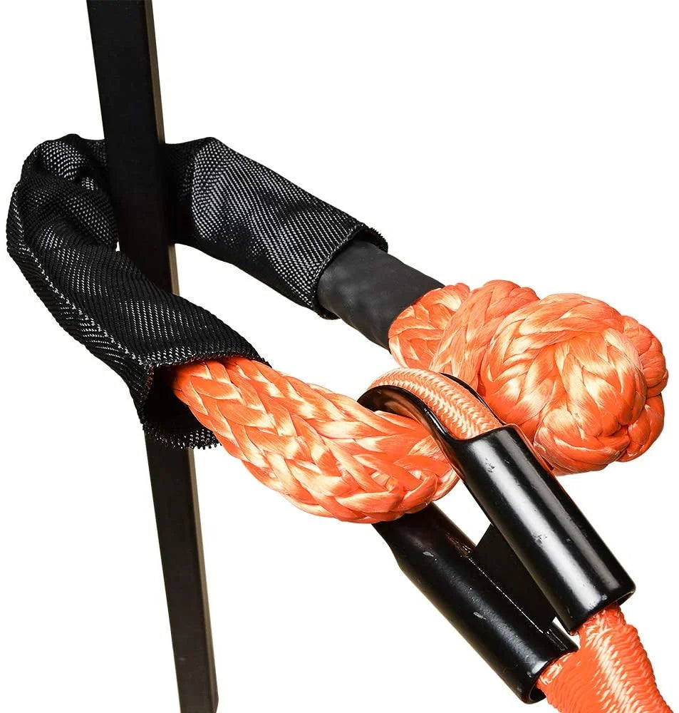 Orange 1/2" Soft Shackle Synthetic Rope with Protective Sleeve S15250