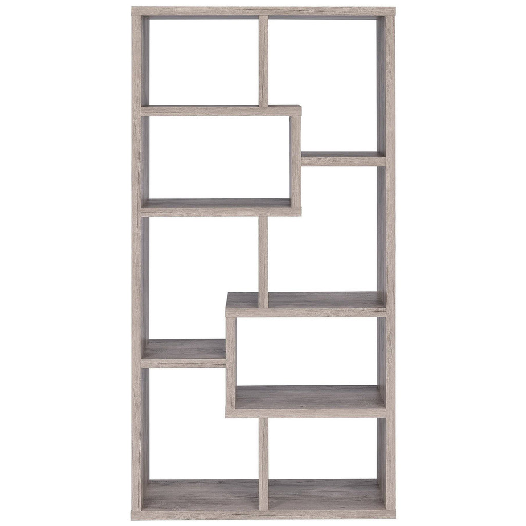 Grey Driftwood Bookcase Z11787