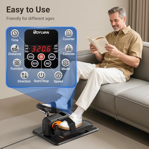 Under Desk Electric Elliptical with 12 Adjustable Speeds T80325