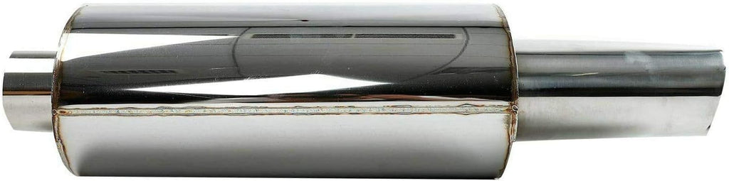 2.5 Inch T304 Stainless Steel Exhaust Muffler Oval Tip Pack of 2 U4321
