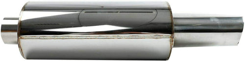 2.5 Inch T304 Stainless Steel Exhaust Muffler Oval Tip Pack of 2 U4321