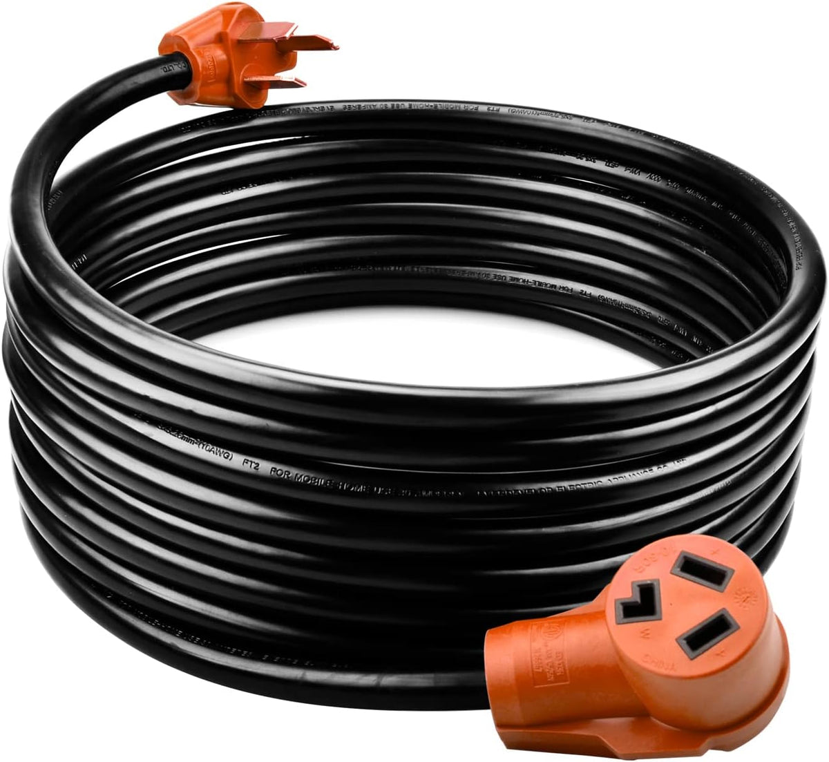 25 Ft. Heavy Duty 3-Prong Dryer/EV Power Extension Cord, Yellow, Pack of 2 M984320