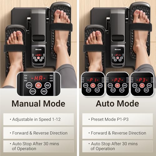 Under Desk Electric Elliptical with 12 Adjustable Speeds T80325