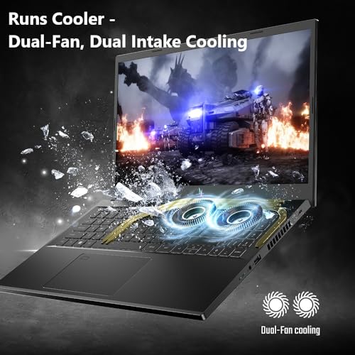 15.6" FHD IPS 144Hz Gaming Laptop with Intel Core i5-13420H, NVIDIA GeForce RTX 4050, 8GB DDR5, 512GB Gen 4 SSD P23185