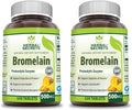 Bromelain 500 Mg 120 Tablets Supplement Pack of 2 K224