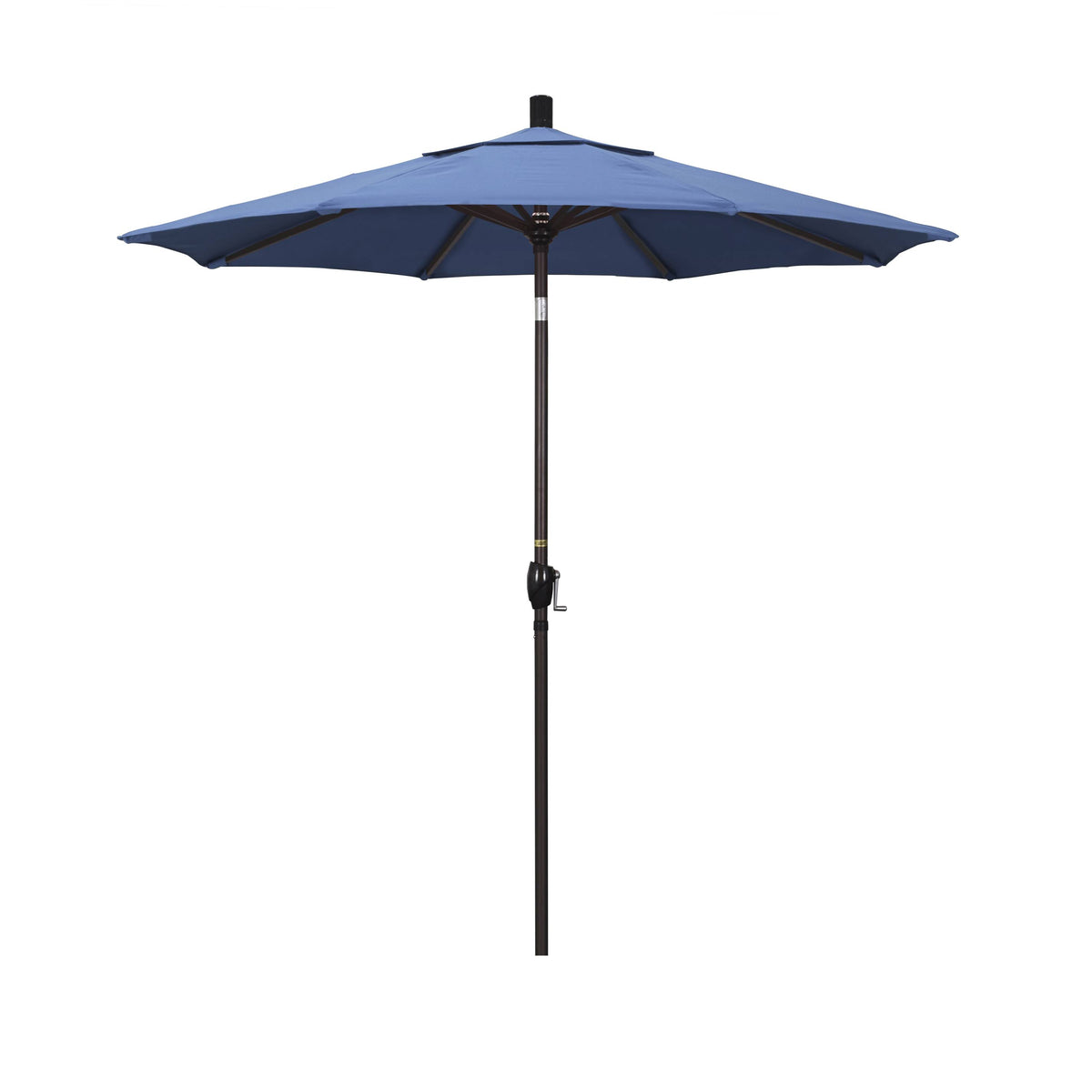 7.5& Frost Blue Aluminum Push Tilt Patio Umbrella N2619