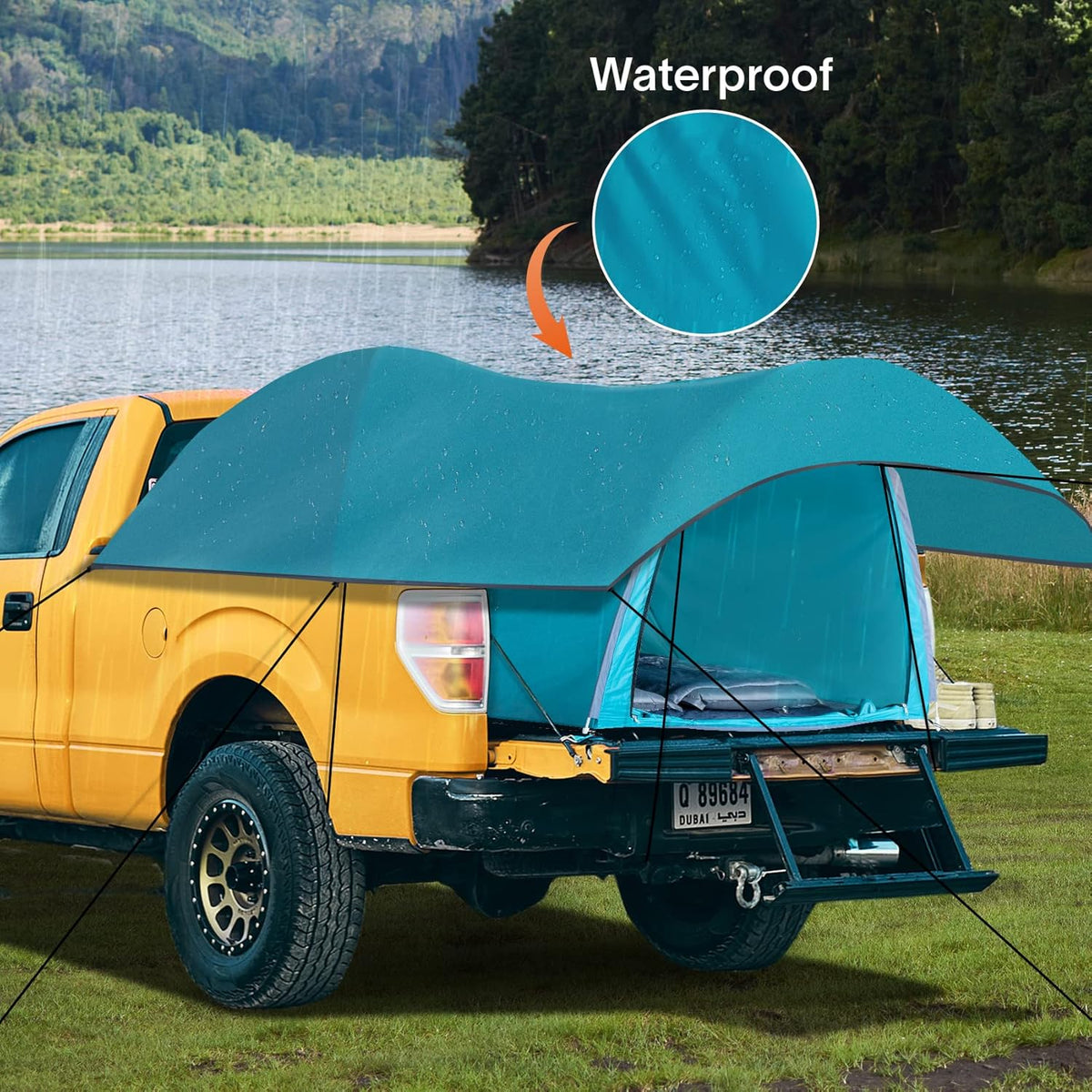 Truck Tent Pickup Camping 2 Person Waterproof Double Layer Rainfly N1066