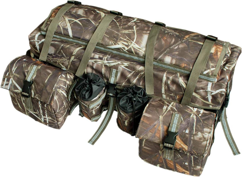 Camo ATV Cargo Bag Rear Rack Gear Bag 600D Waterproof Oxford with Reflective Stripe P107612