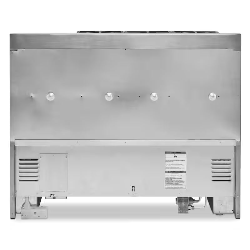 6.3 cu. ft. Smart Double Oven Gas Range with Griddle in Misty Blue B475