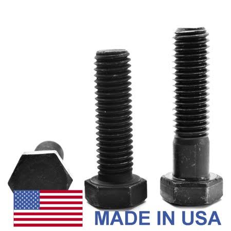 9/16 inch-18 x 4 inch Grade 8 Hex Cap Screw Alloy Steel Black Oxide Pk 25 L8480