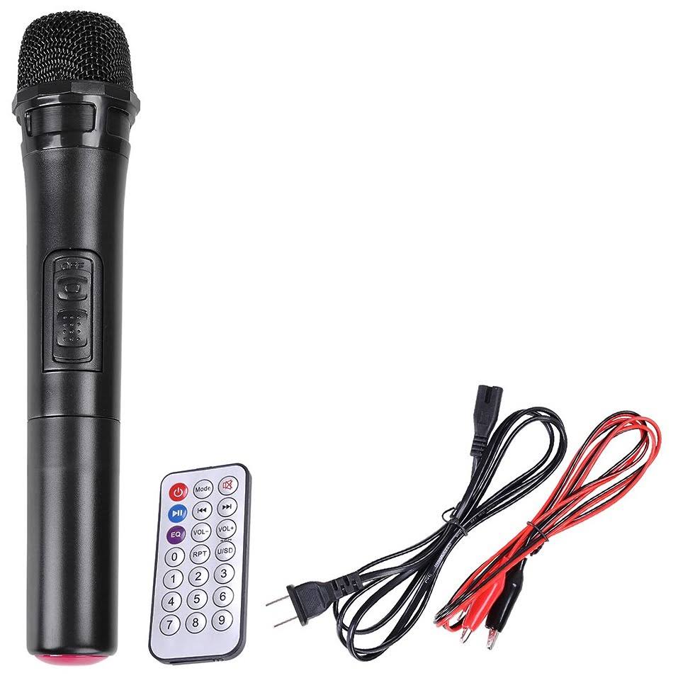 Portable Active PA Speaker with Bluetooth and Wireless Microphone F388