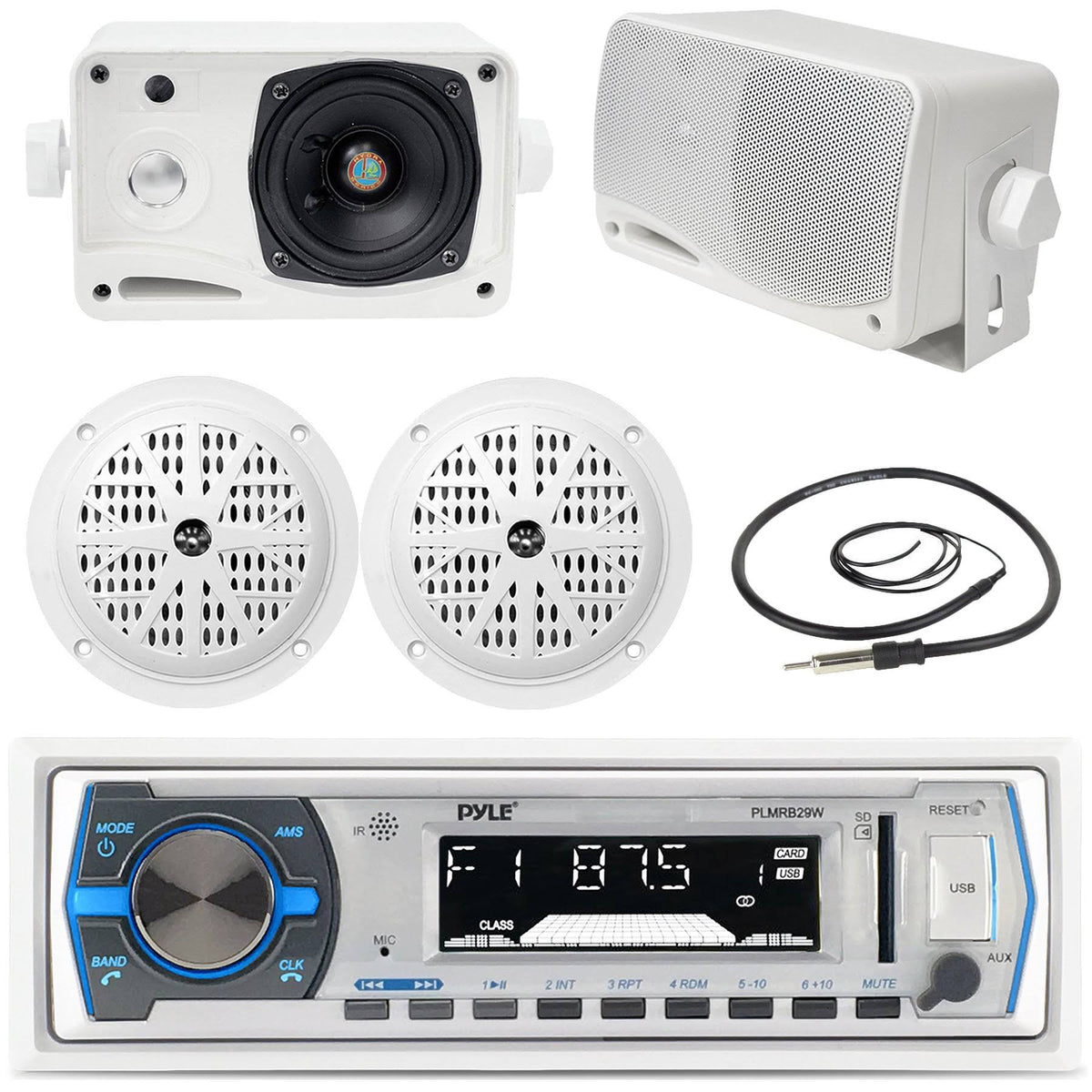 Black Marine Box Speakers Q915