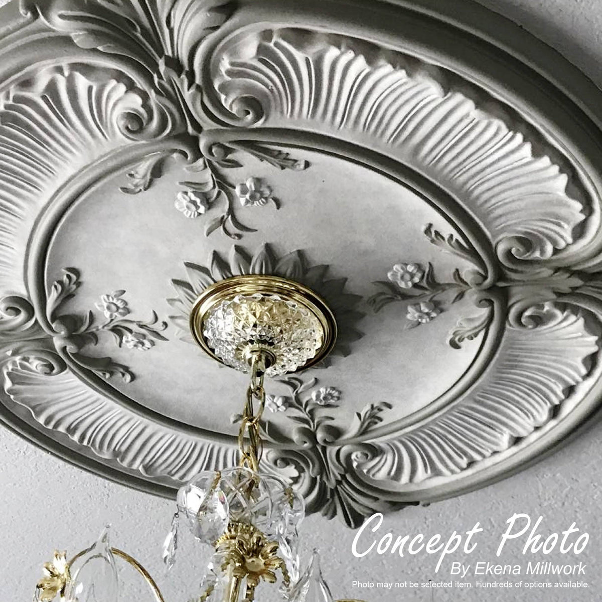 23 3/4x22OD x 3 5/8x22ID x 1 7/8x22P Ceiling Medallion Z601301