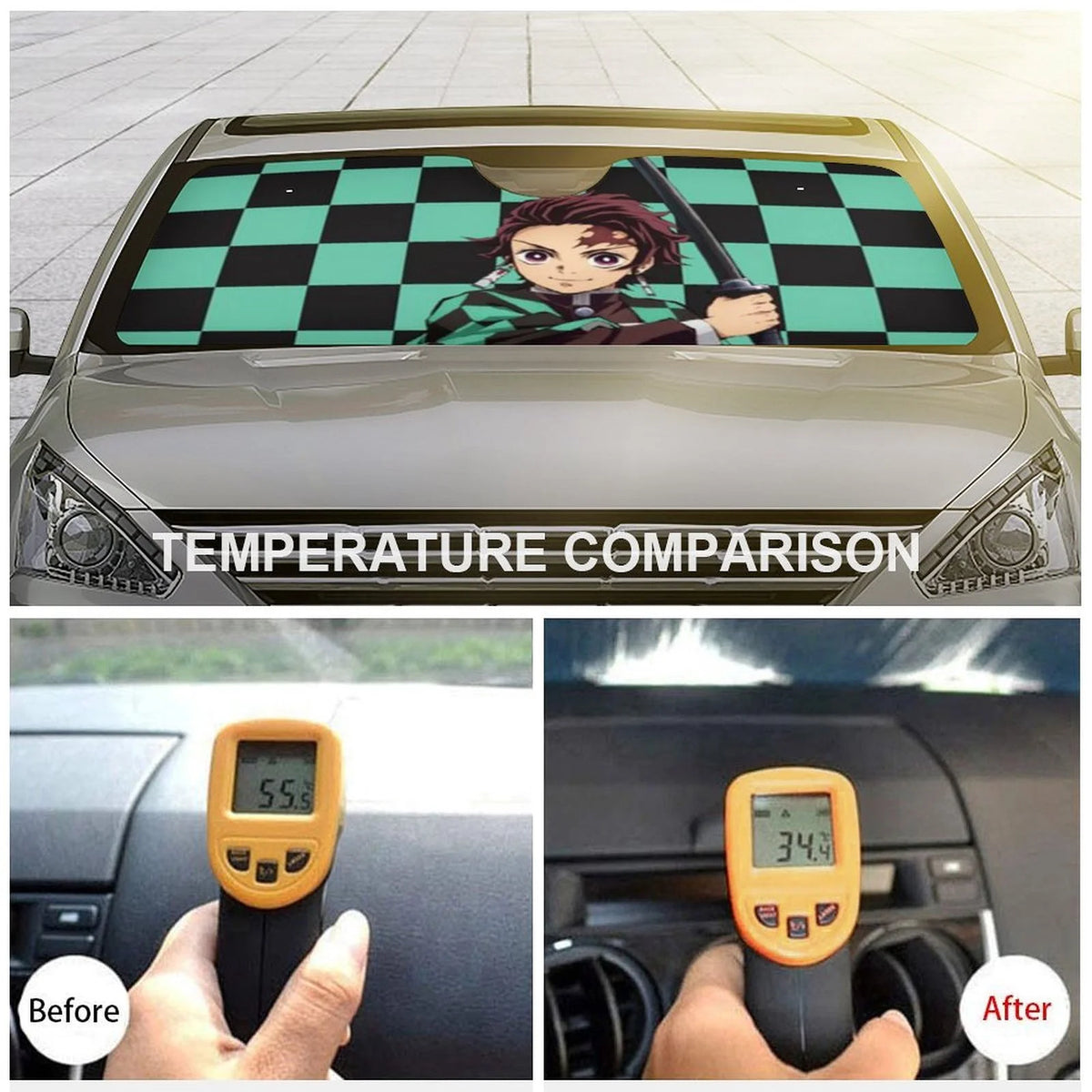 Foldable Reflective Car Windshield Sun Shade Cover I537255