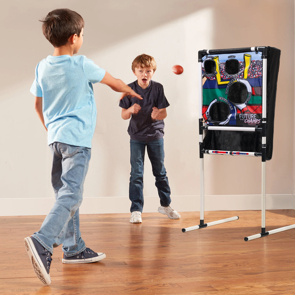 Multi-color Football Target Toss Game, 4 Pieces K8712