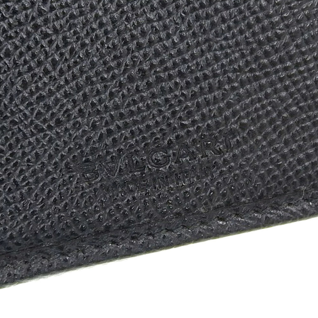 Pre-Owned Black Leather Long Wallet X21551