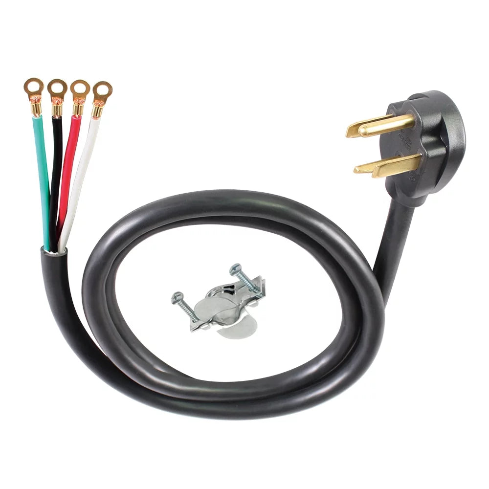 6FT 10AWG 4 Prong Black Dryer Cord Z450104