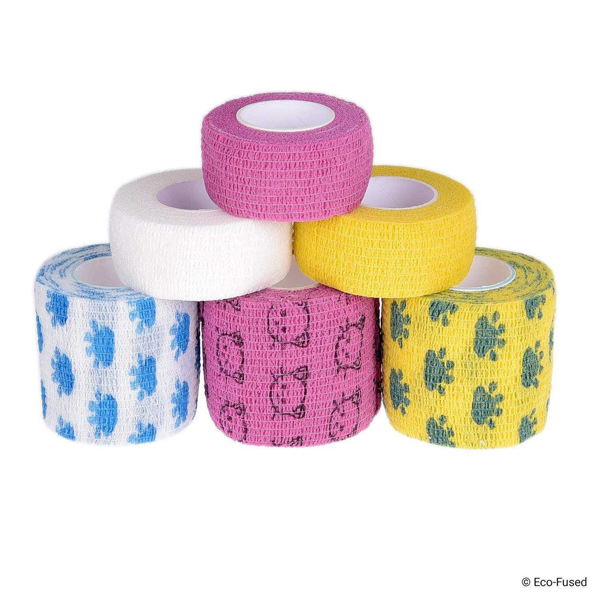 Self Adhering Bandage Wrap Tape for Dogs Pack of 6 L501