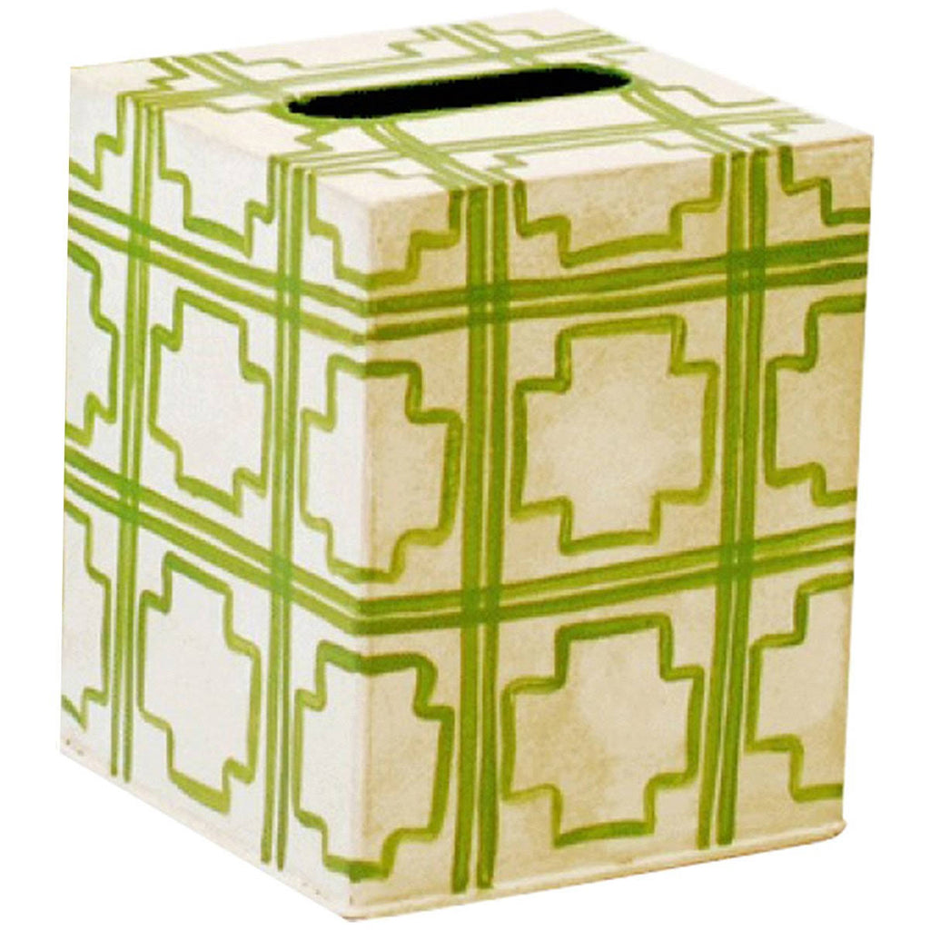 Kleenex Box Cream with Orange Squares P6055