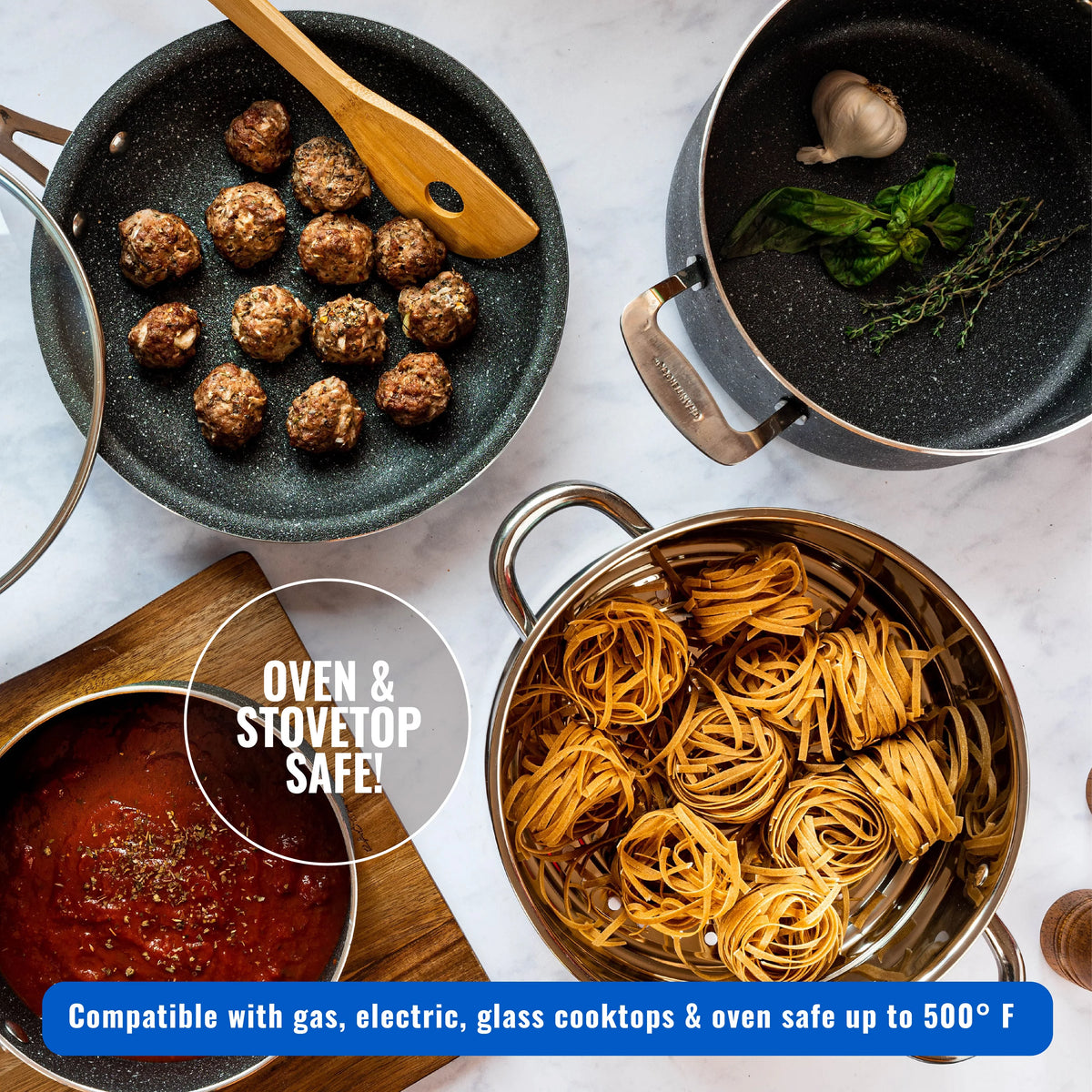 22 Pcs Nonstick Cookware and Bakeware Set O1550