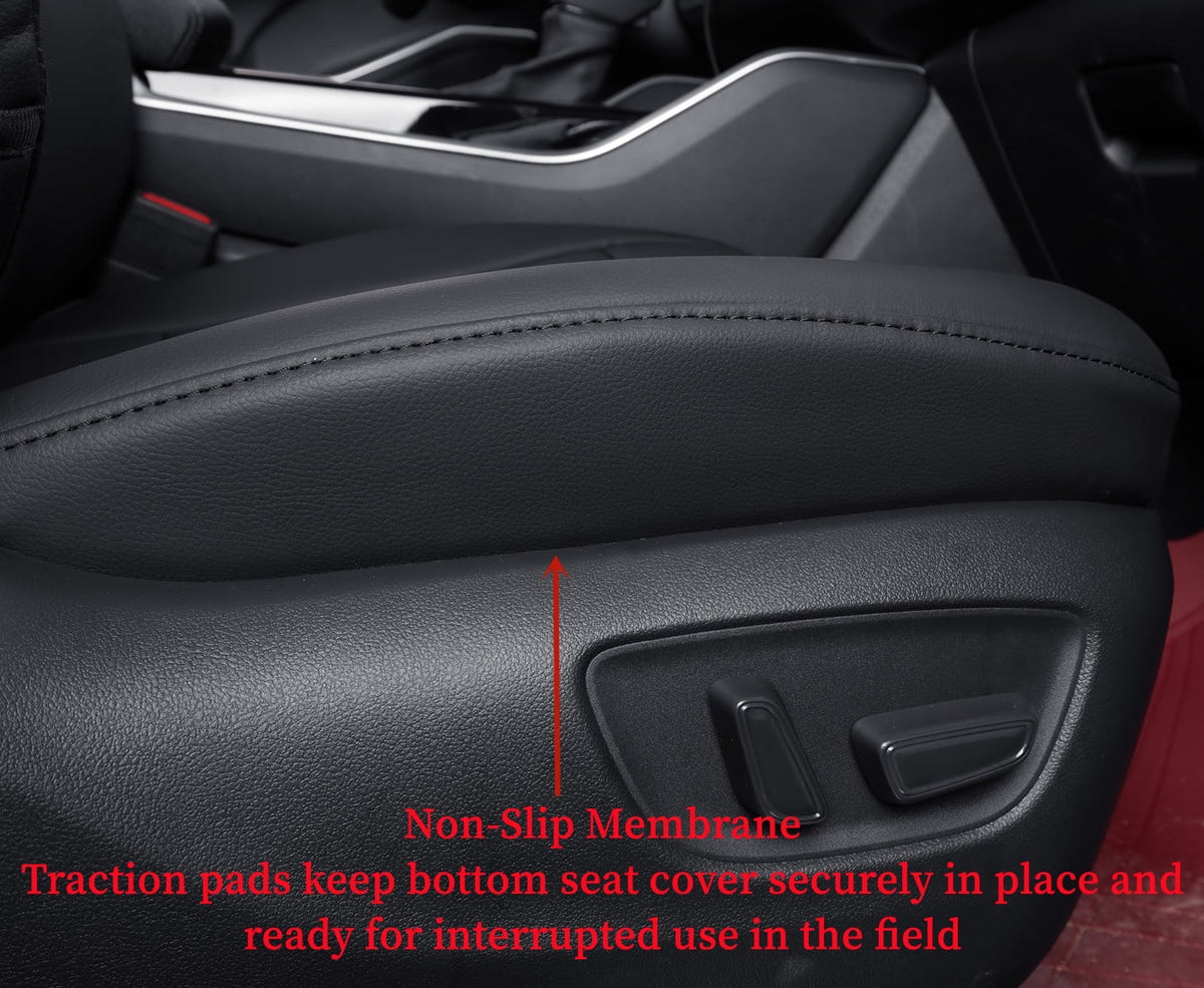 Custom Fit Car Seat Covers Leatherette Black Full Set F818