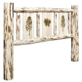 Twin Headboard with Laser Engraved Pine Design Z675537