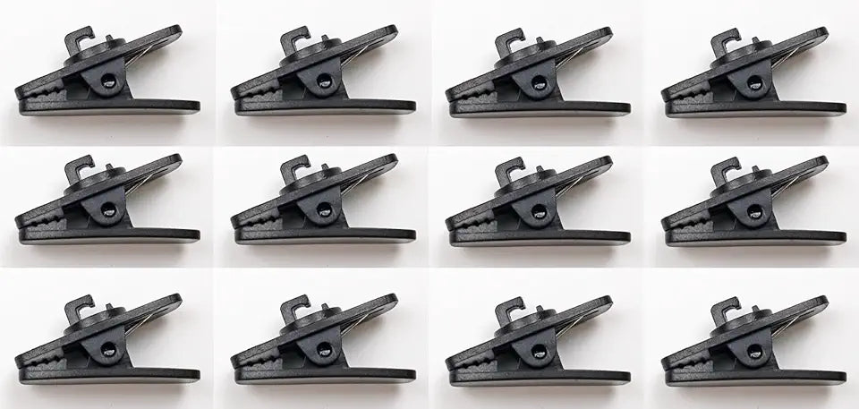 Black Oxygen Tube Clips V758