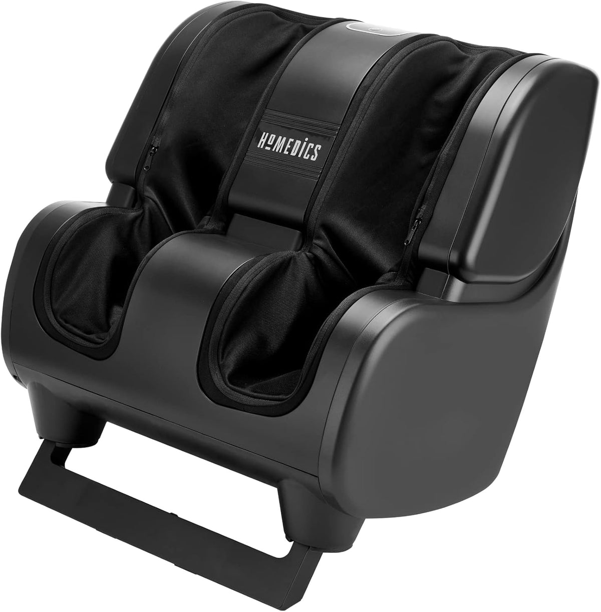 Black Foot and Calf Massager with 4 Programs, 3 Intensities, Adjustable Tilt, Washable Liners G502947