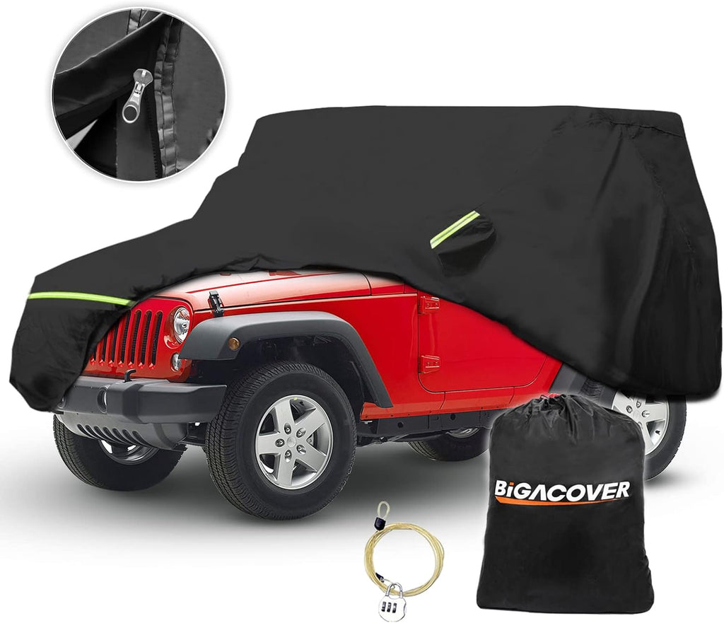 Black Waterproof SUV Cover with Zipper Pack of 2 A560266