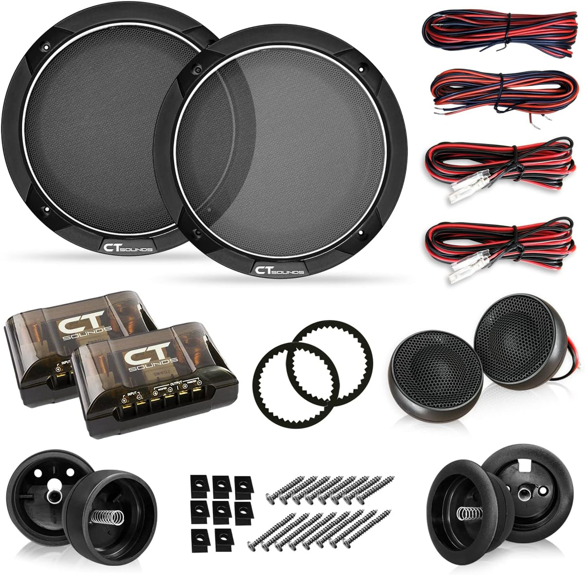 2-Way 6.5” 320 Watt Component Car Speaker Set M258
