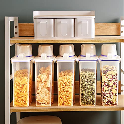 2Pack BPA Free Plastic Airtight Rice Storage Bin Cereal Containers Dispenser G9363