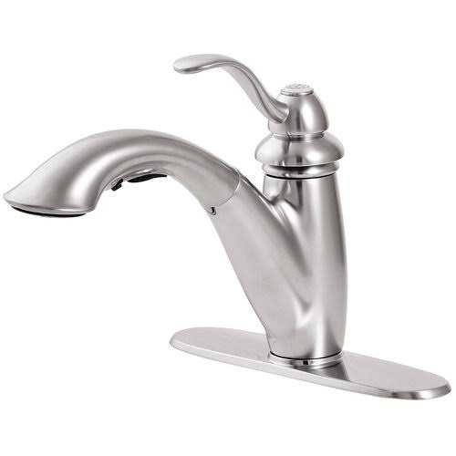 Tuscan Bronze Single Handle Pull-Out Kitchen Faucet P11456