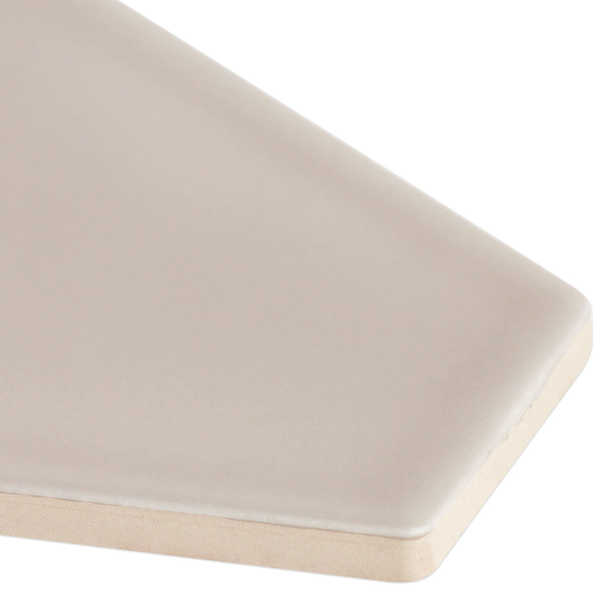 Hexagon Taupe 4x8 Ceramic Wall Tile D795