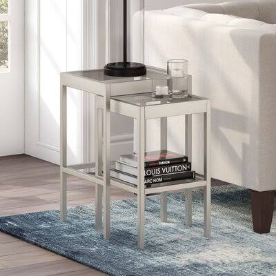 Glass Top Nesting Table Set Y652931