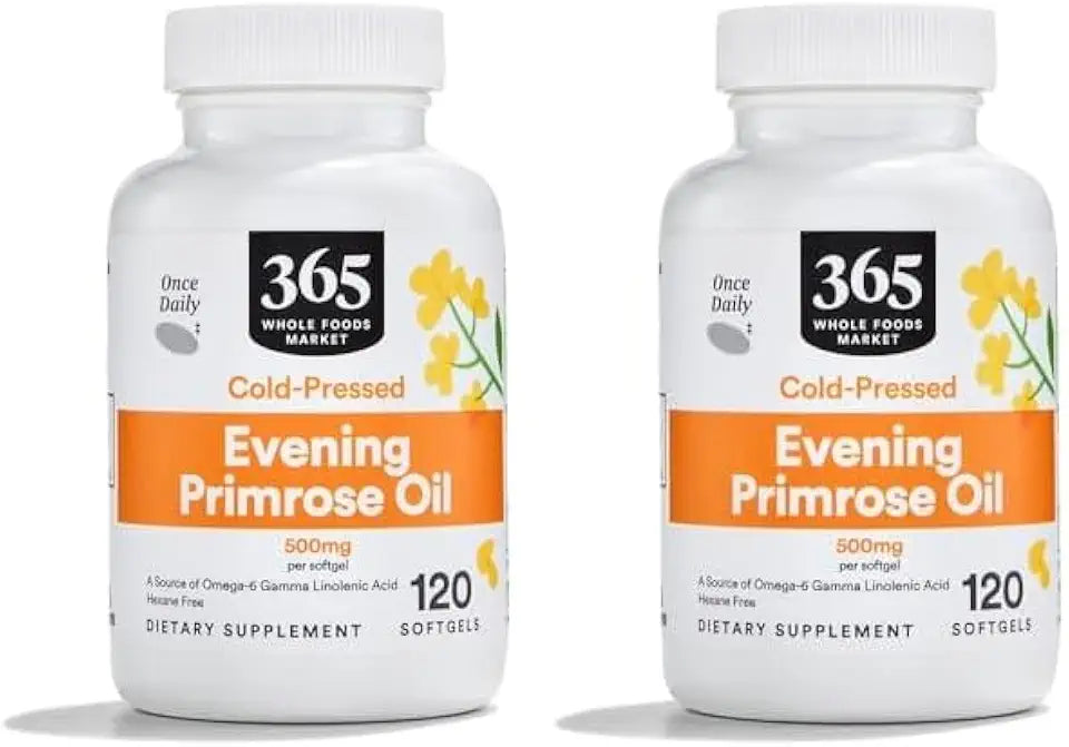 Evening Primrose Oil 500Mg 120 Softgels Pack of 2 L1954