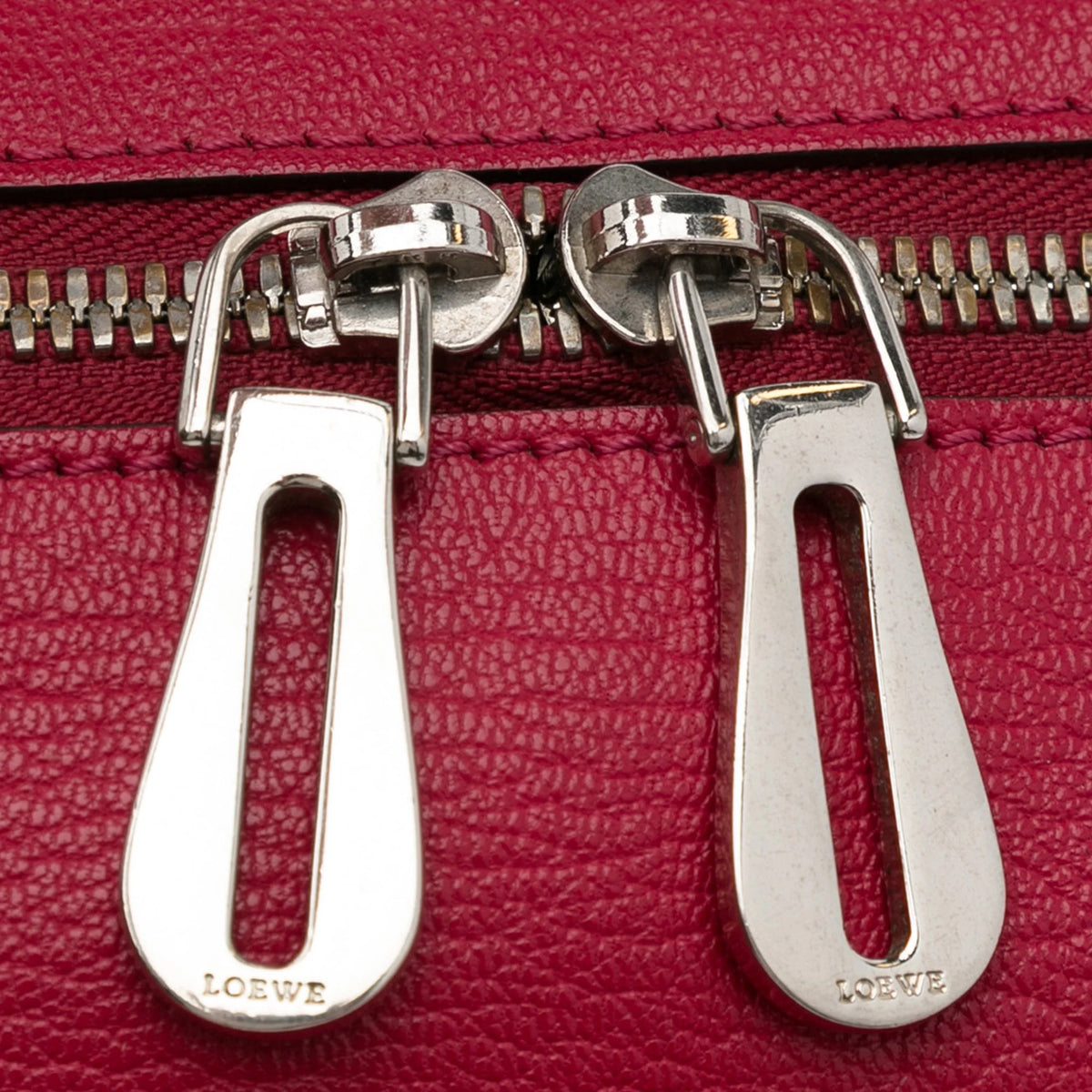 Red Calf Leather Top Handle Handbag F7371