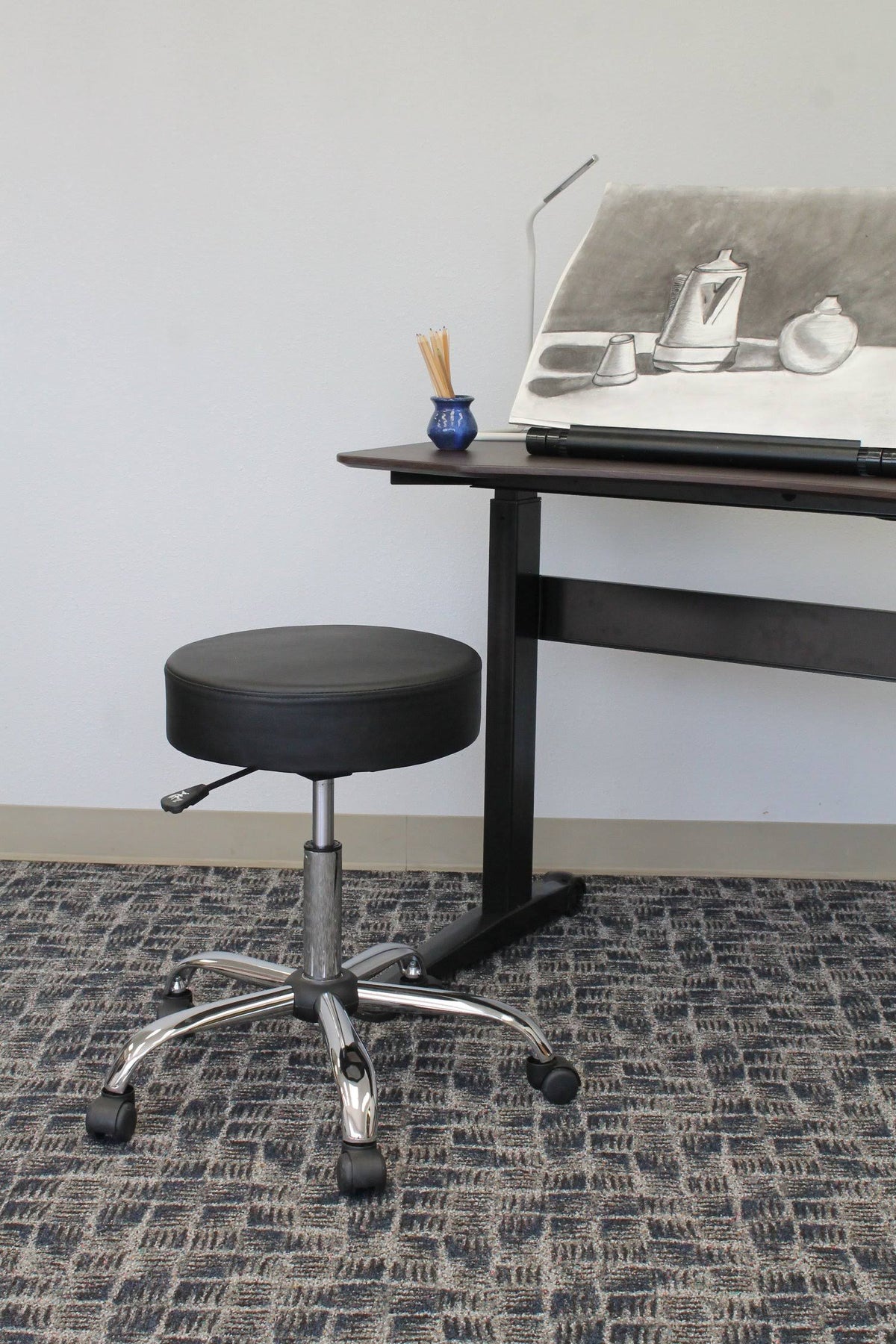 Black Caressoft Medical Stool K96300