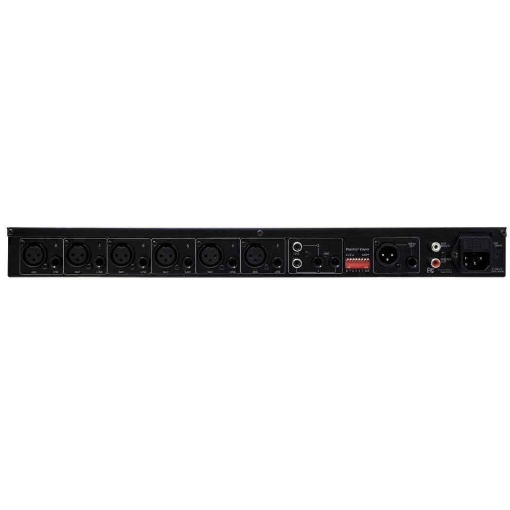 8-Channel 1U Rack Mixer with Phantom Power E239