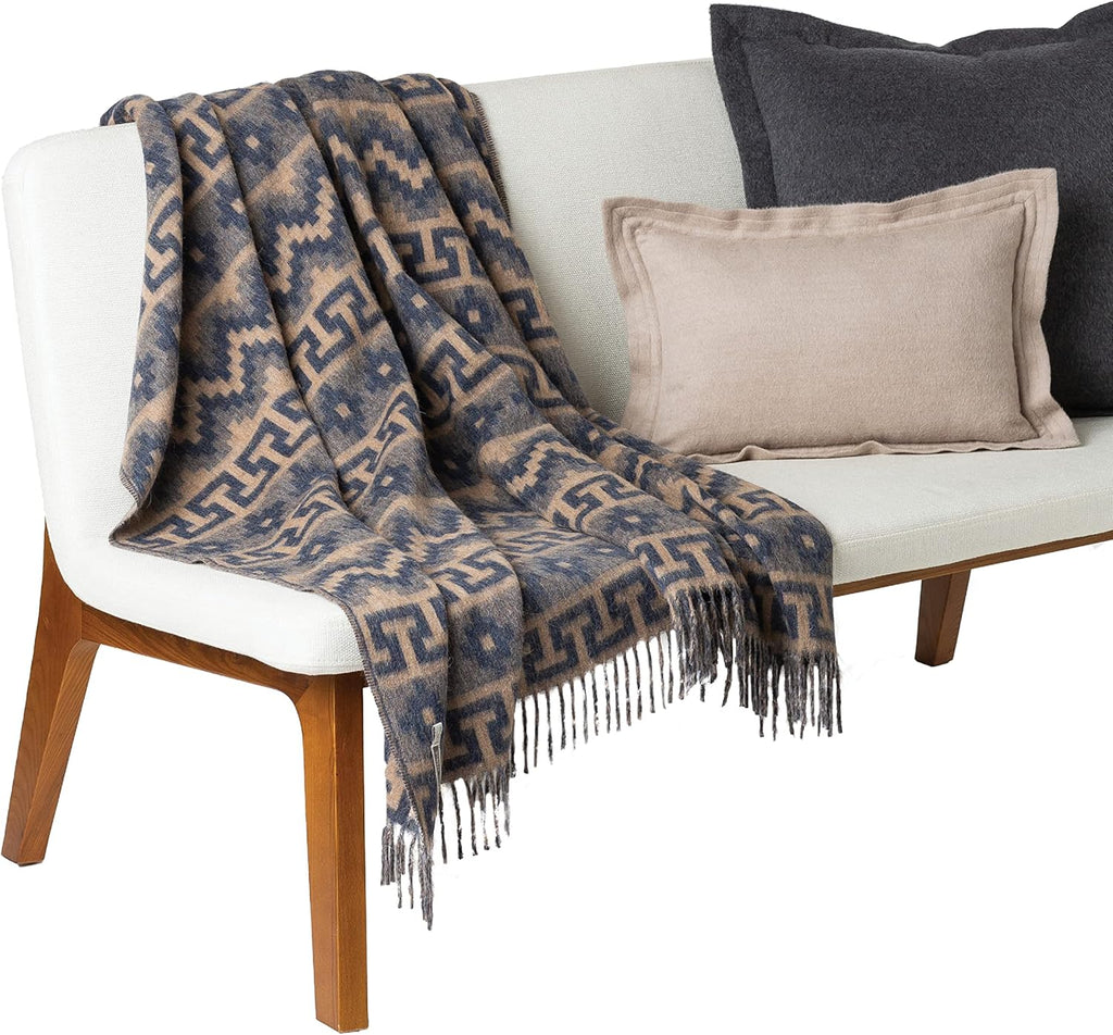 Blue Harbor Alpaca Wool Throw Blanket 51 x 71 Inch S336