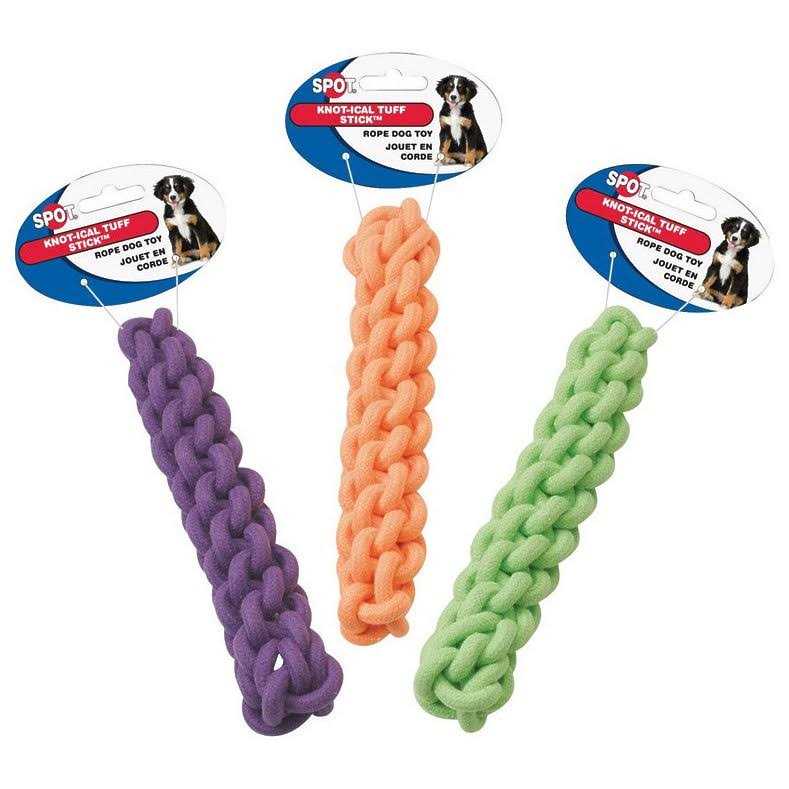 Assorted Rope Rubber Tuff Stick M6387