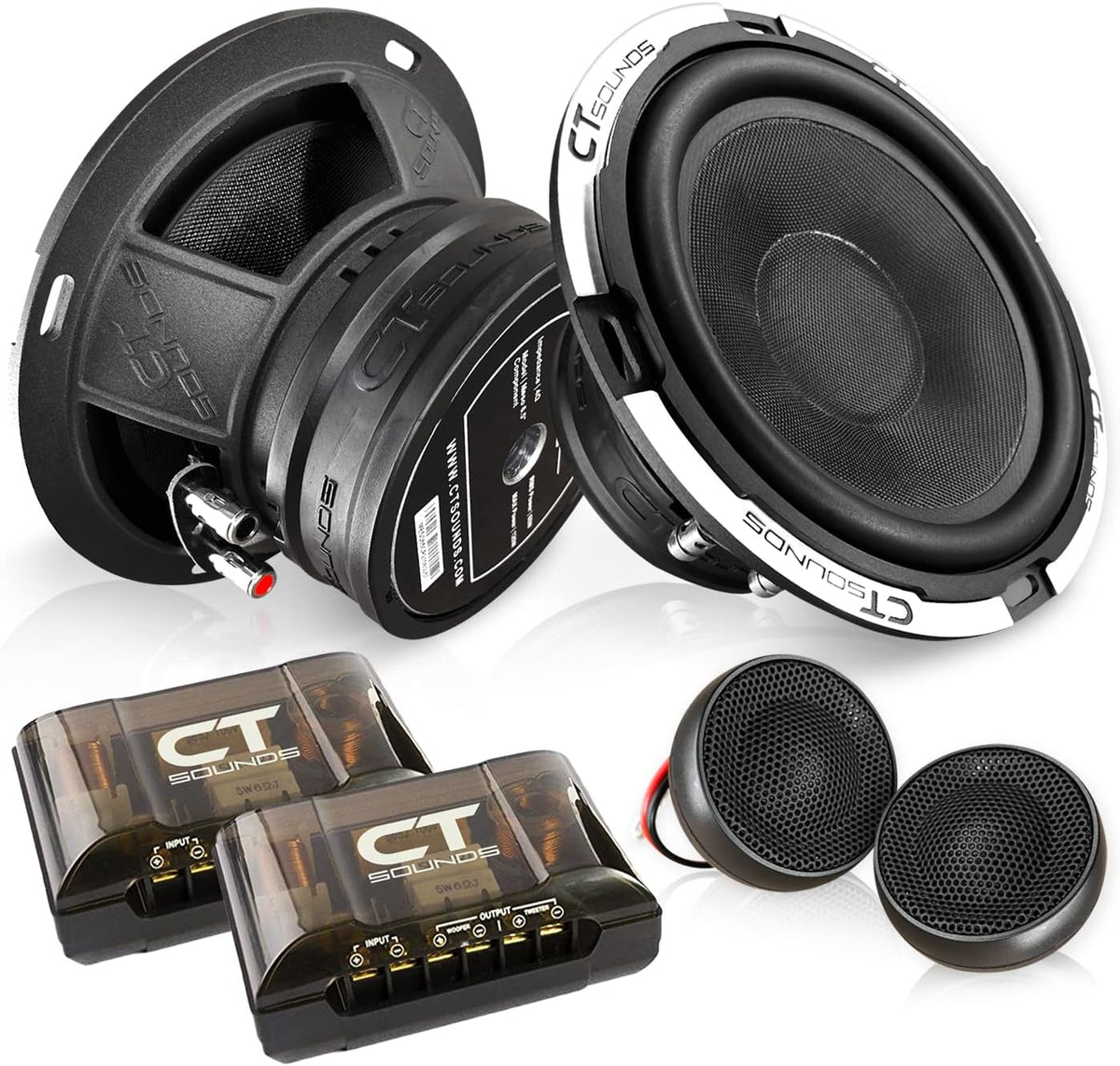 2-Way 6.5” 320 Watt Component Car Speaker Set M258