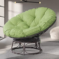 Navy Wicker Papasan Chair with Cushion and Frame P203332