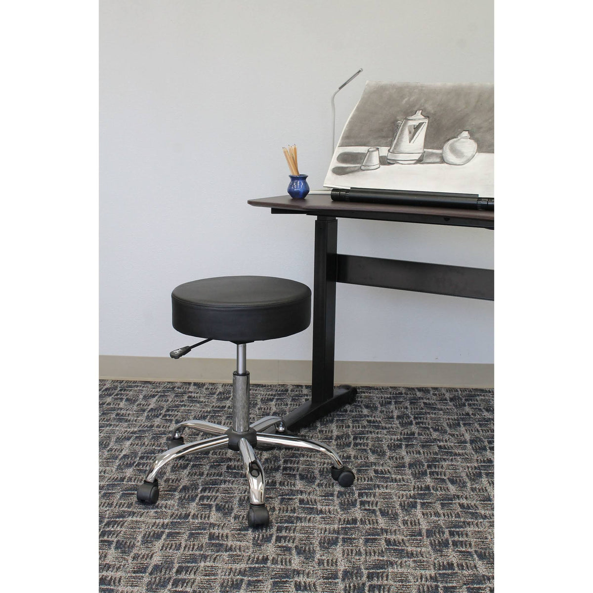 Black Caressoft Medical Stool K96300