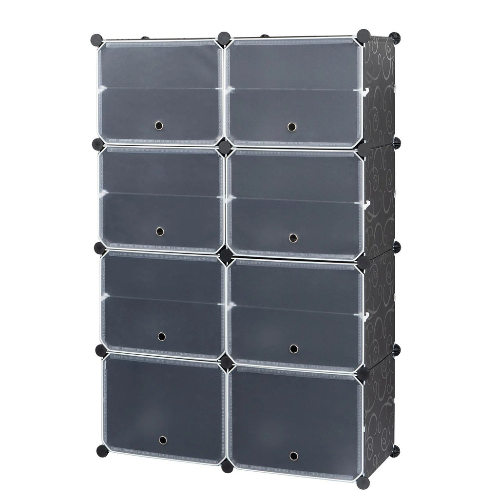 Portable Black Shoe Storage Organizer Tower Q79702