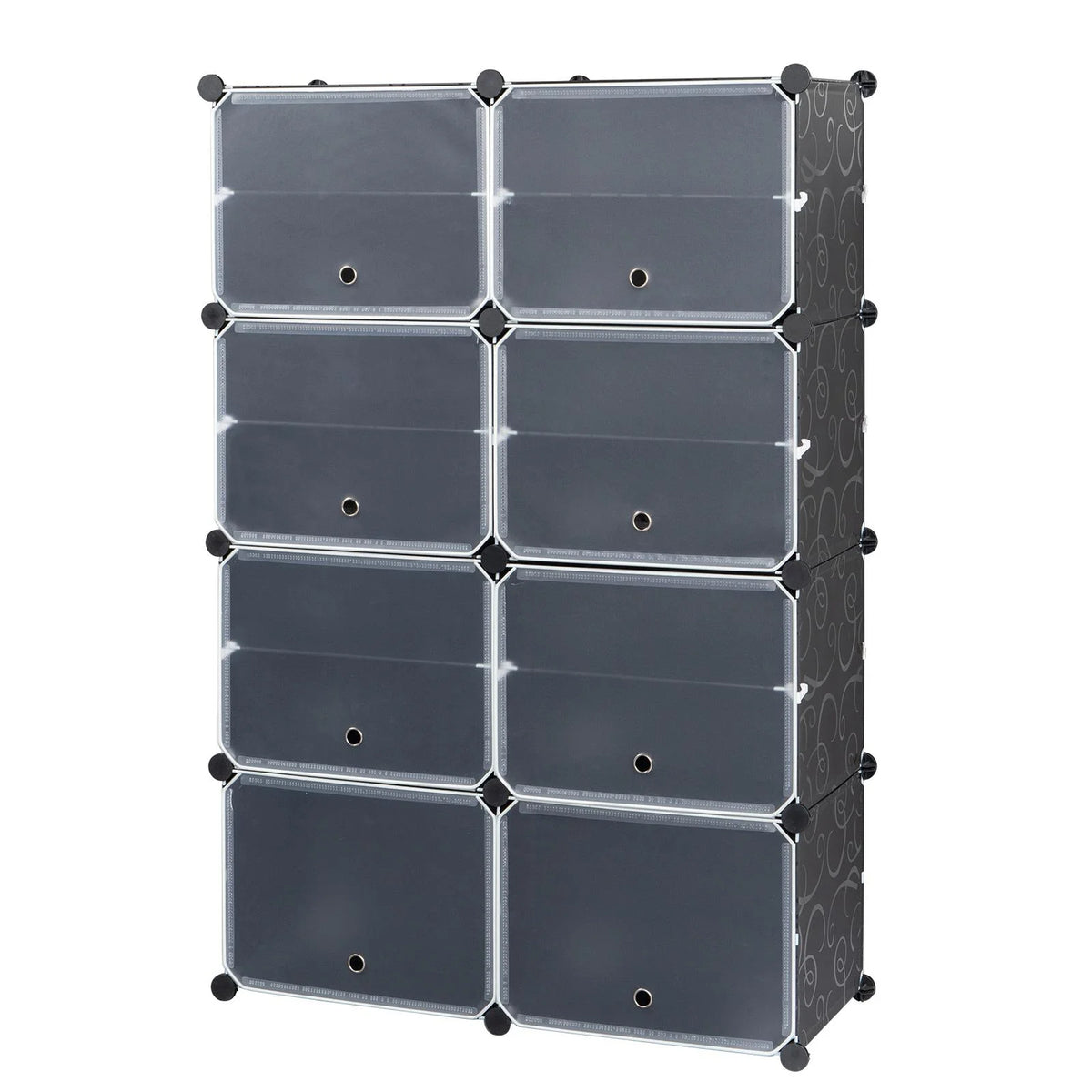 Portable Black Shoe Storage Organizer Tower Q79702