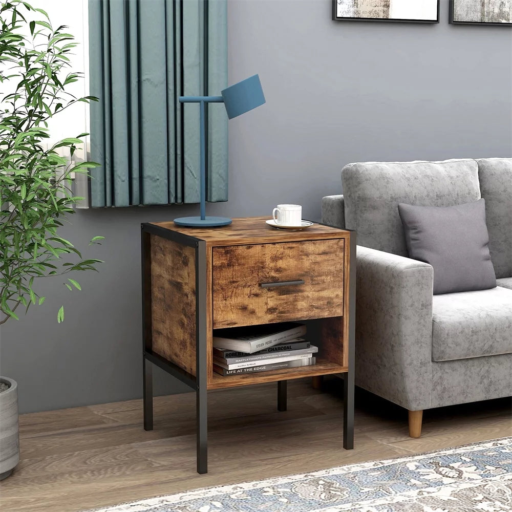 Rustic Brown 6 Drawer Wood Dresser O668